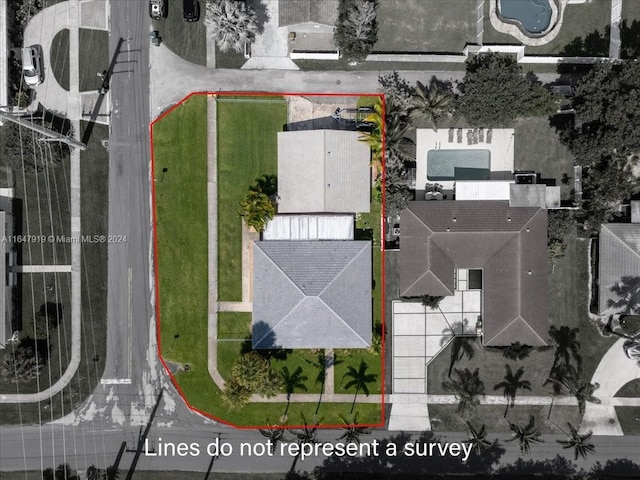 150 SE 3rd Ave, Dania Beach, FL 33004 - aerial overview of property's location with property parcel outlined