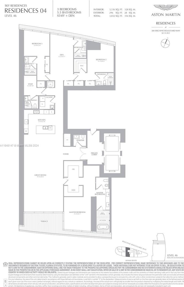 300 Biscayne Blvd Way Unit 4604, Miami, FL 33131 - room layout