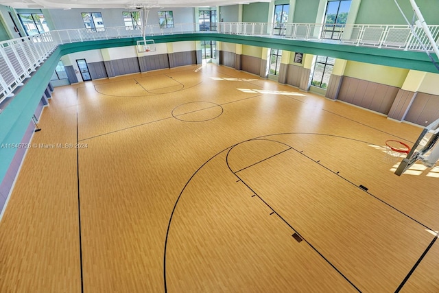 view of basketball court