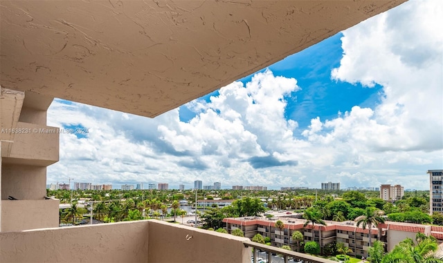 view of balcony