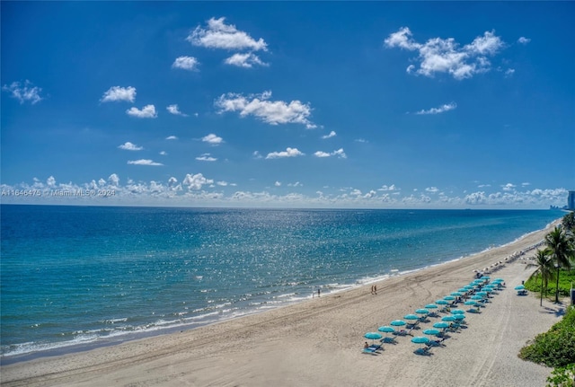 water view featuring a view of the beach