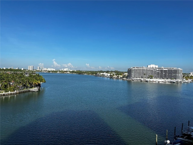 view of water feature