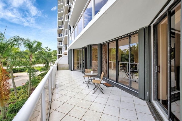 view of balcony