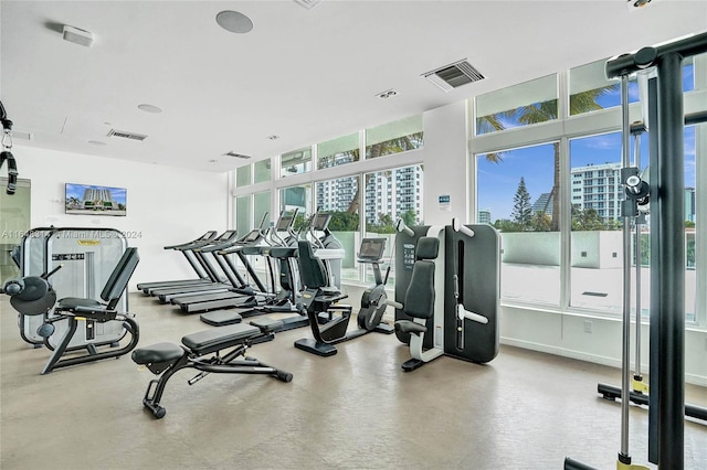 view of exercise room