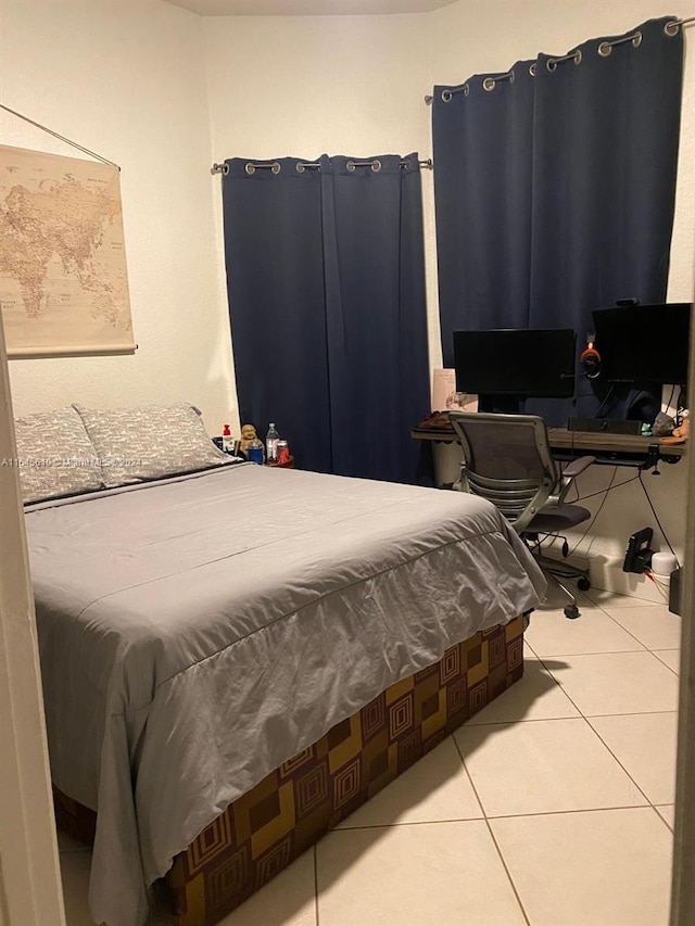 view of tiled bedroom