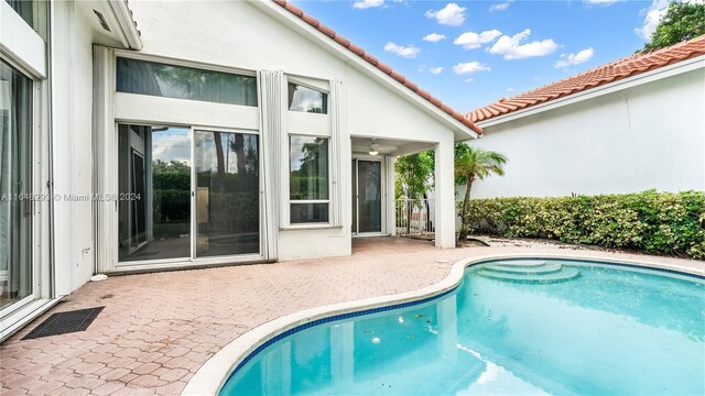 view of pool with a patio area