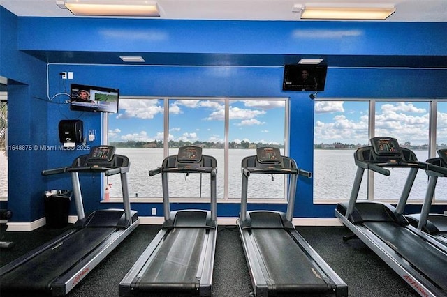 view of exercise room