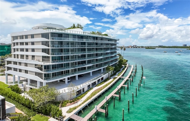 view of property featuring a water view