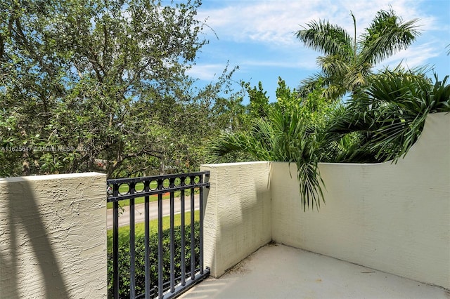 view of balcony