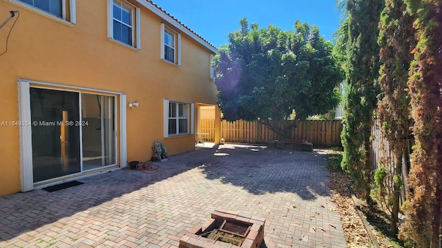 exterior space with fence