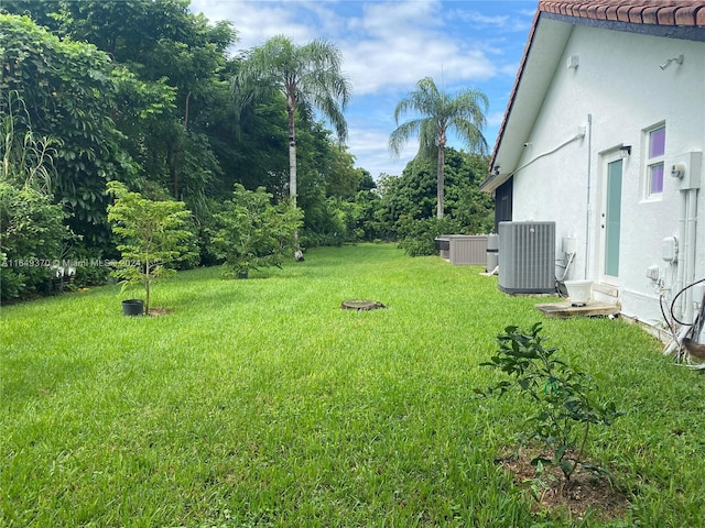 24490 SW 120th Ave, Homestead, FL 33032 - view of green lawn with central AC unit