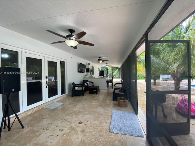 24490 SW 120th Ave, Homestead, FL 33032 - sunroom featuring french doors