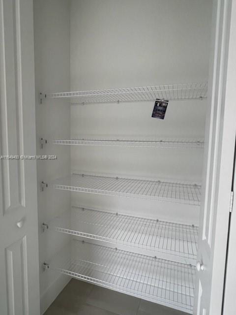 view of pantry