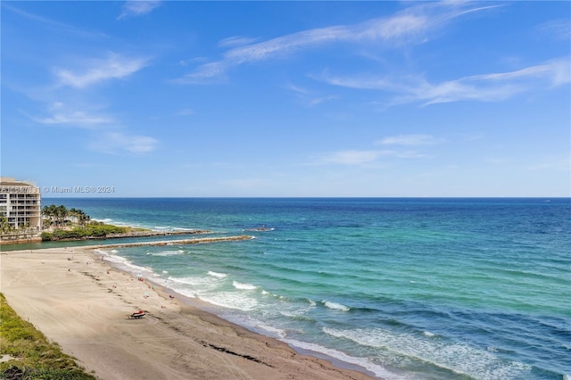 water view with a beach view