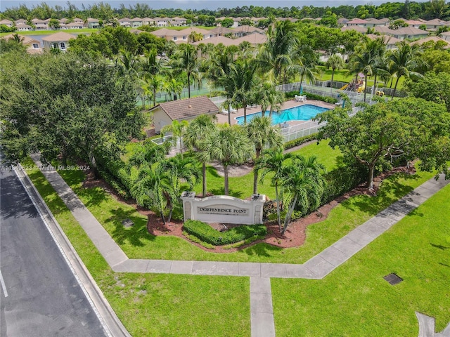 birds eye view of property