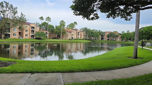 view of water feature