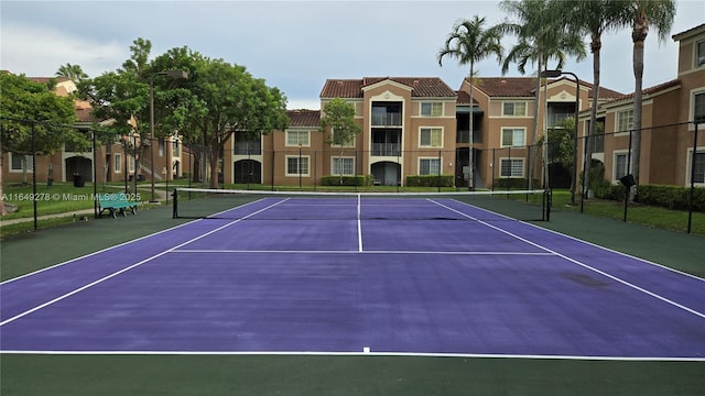 view of tennis court