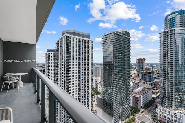 601 NE 1st Ave Unit 3101, Miami, FL 33132 - balcony featuring a city view
