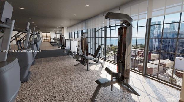 view of exercise room