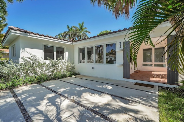 rear view of house with a patio area