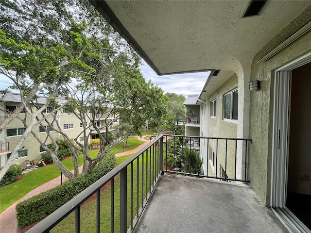 view of balcony