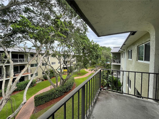 view of balcony