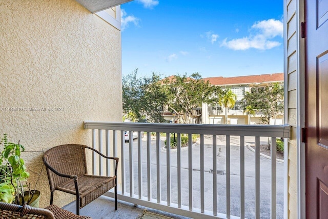 view of balcony