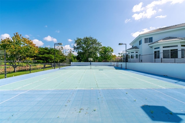 view of sport court