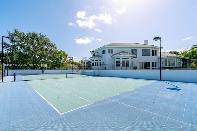 view of sport court