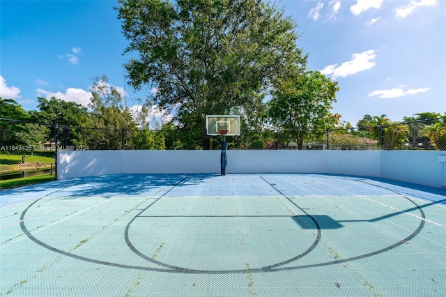 view of sport court