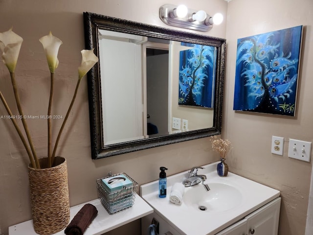 bathroom featuring vanity