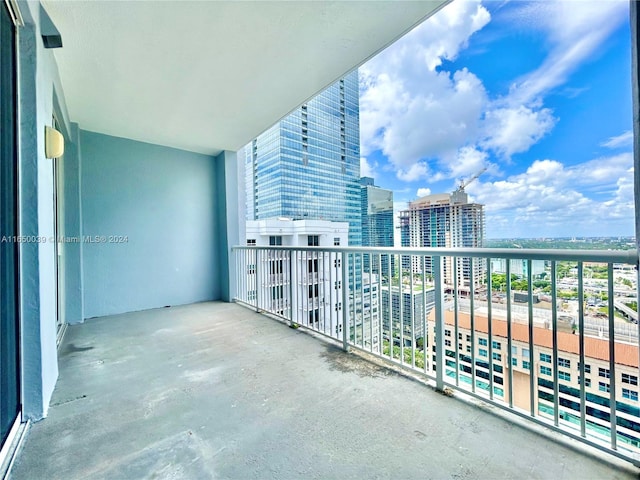 view of balcony