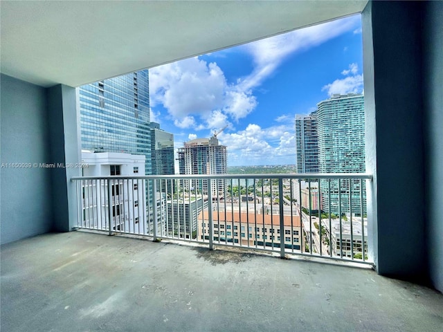 view of balcony