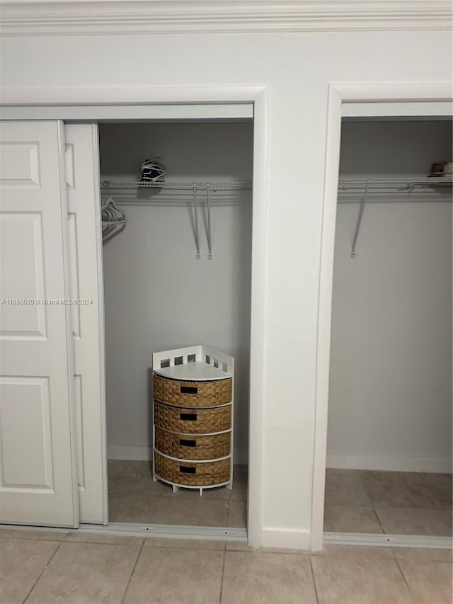 view of closet