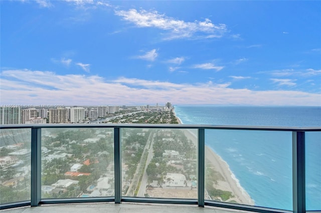 19575 Collins Ave Unit 33, Sunny Isles Beach, FL 33160 - balcony with a water view and a view of city