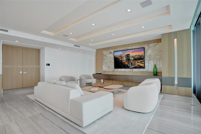 19575 Collins Ave Unit 33, Sunny Isles Beach, FL 33160 - cinema room with a raised ceiling