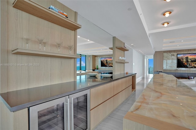 19575 Collins Ave Unit 33, Sunny Isles Beach, FL 33160 - bar area featuring baseboards