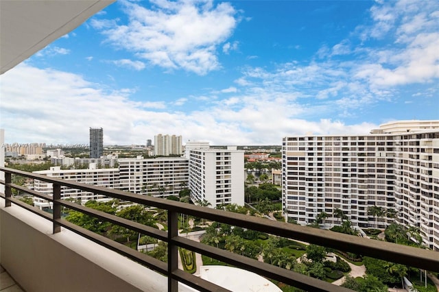 view of balcony