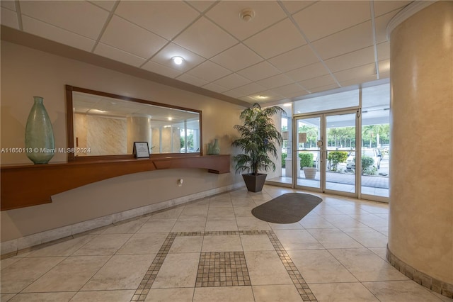 view of reception area