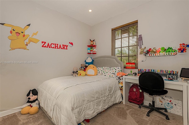 bedroom featuring carpet floors