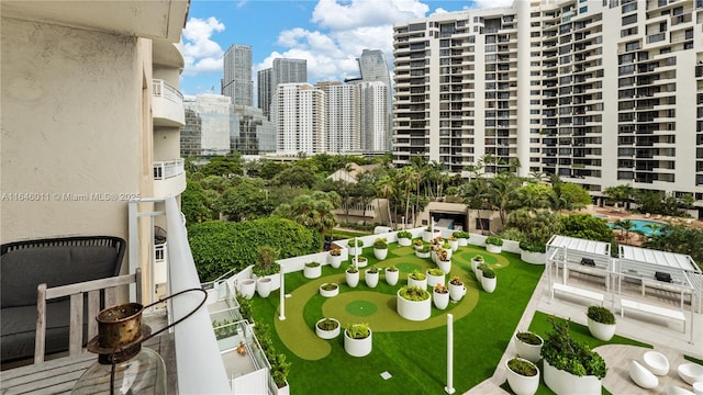 770 Claughton Island Dr Unit 711, Miami, FL 33131 - balcony featuring a view of skyline
