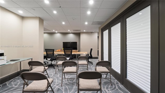 770 Claughton Island Dr Unit 711, Miami, FL 33131 - office space featuring carpet flooring, recessed lighting, and a paneled ceiling