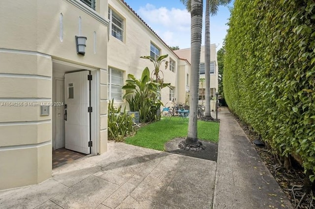 exterior space with a patio area