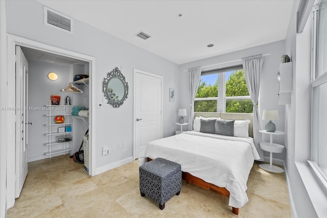 view of tiled bedroom