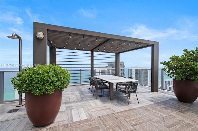 4010 S Ocean Dr Unit T3507, Hollywood, FL 33019 - view of patio featuring outdoor dining space