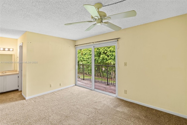 8145 Lagos De Campo Blvd Unit D-1, Tamarac, FL 33321 - carpeted spare room featuring ceiling fan and a textured ceiling