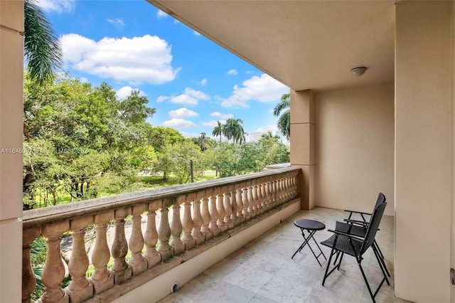 view of balcony