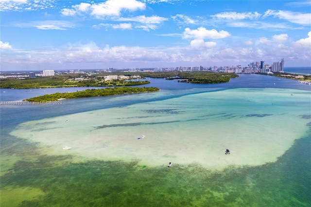 property view of water with a view of the beach