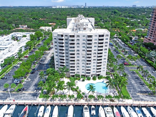 birds eye view of property