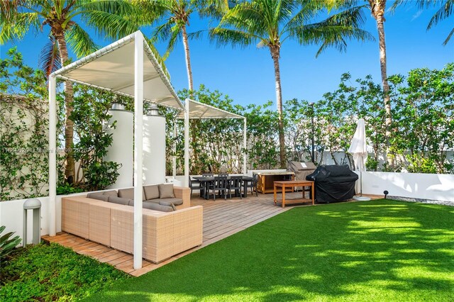 view of swimming pool with outdoor lounge area